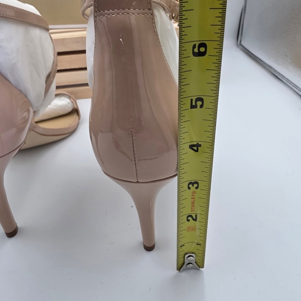 Michael Kors Ava Mid Sandal Womens 11 Lt Blush Patent Pink Heeled 40F9AVMA1A - Picture 6 of 6